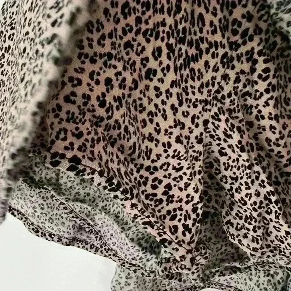 Urban Romantics Womens Leopard Cheetah Animal Print Preppy Euro Summer Skirt XS - Picture 5 of 7